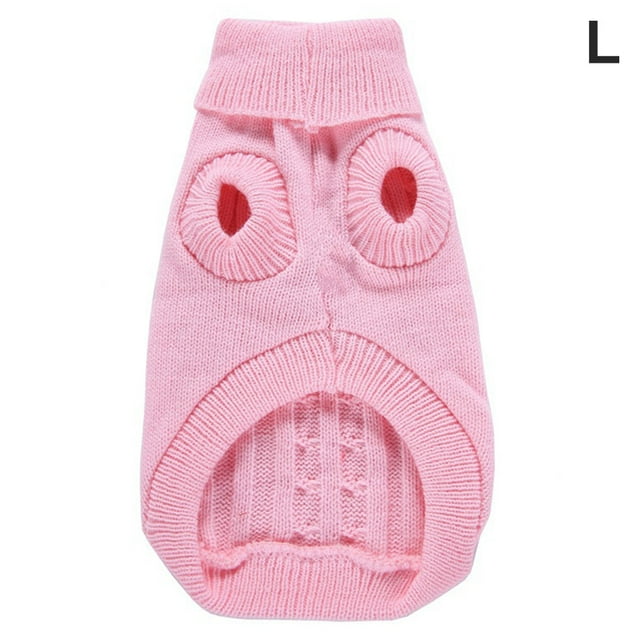 Christmas Pet Pullover Sweater Knitted Warm Solid Color 2 5 3 Autumn Winter Clothes