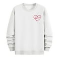 thumbnail image 6 of NuoCaiYun Valentines Sweatshirts for Men Crew Neck Fashion Print Long Sleeve Casual Loose Comfort Pullover Tops, 6 of 6