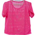 thumbnail image 1 of MYG Thread Mesh Transparent Blouses Sweatshirts Clothes Unlined Top ClothesLong, 1 of 8