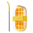 thumbnail image 1 of Ice Cube Tray & Tray with Lid Silicone with Storage Box Leak Proof Portable Ice Maker for Freezer Includes Stainless & Cleaning Brush, 1 of 4
