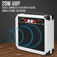 thumbnail image 3 of LyxPro Beginner 39” Electric Guitar & Electric Guitar Accessories, White, 3 of 7