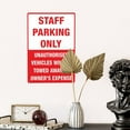 thumbnail image 4 of Staff Parking Only Sign Tin Sign Warning Metal Sign Vintage Sign Wall Decor for Home Farm Bar Coffee Shop Club Decoration 8x12 Inch, 4 of 7