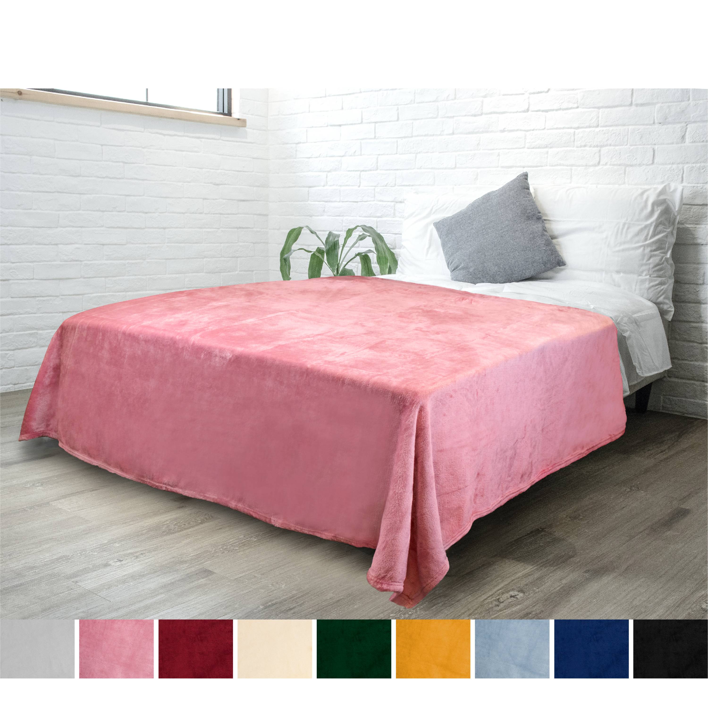 PAVILIA Fleece Blanket Throw Twin Size Super Soft, Plush, Luxury