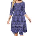 thumbnail image 1 of Red Almond Blossoms ( New Color Edit ) Sweetheart Knot Flared Dress Fashion Design Large Size Loose Dress Almond Tree, 1 of 5