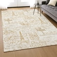 thumbnail image 6 of Addison Rugs Mayfield Premium Machine Washable Transitional Novelty Gold Rectangle Rug, 3' x 5', 6 of 6