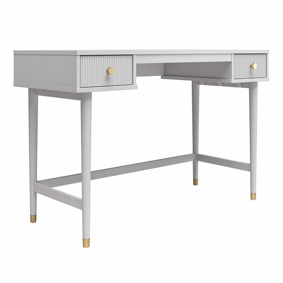CosmoLiving by Cosmopolitan Elizabeth Desk, Dove Gray