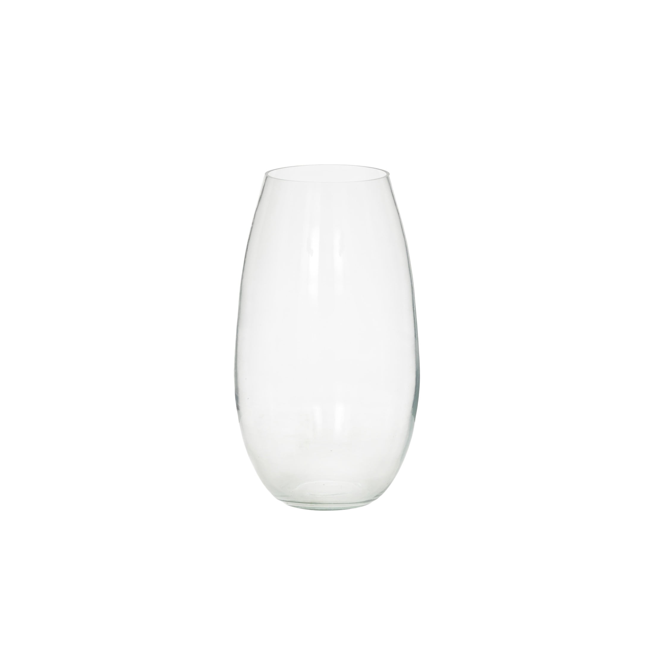 DecMode 11" Wide Glass Vase