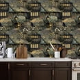 thumbnail image 2 of Peel and Stick Wallpaper Dark Vintage Cottage Raven Lantern Floral Garden Wall Paper 17.7in x 9.8ft Self Adhesive Removable Gothic Moody Contact Paper for Nursery Bedroom Cabinets, 2 of 8