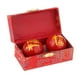 thumbnail image 1 of Bolas De Masaje De 2 Piezas Con Caja De Almacenamiento Bolas De Baoding Para Personas De Mediana Edad Fu Word Red Sunnimix Ejercicio Masaje Balonmano, 1 of 8