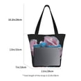 thumbnail image 3 of Disketp Blue Lipped Pit Viper And Three Pink Roses for Women’s Casual Shoulder Tote Bag Cross-body Handbags for Shopping, Travel and Daily Use, 3 of 6