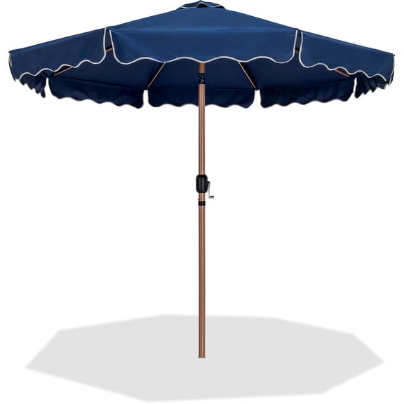 Meridian Furniture Amalfi Navy Polyester Patio Umbrella