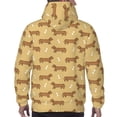 thumbnail image 7 of Lsque Dachshund Dog Puppy Pattern Casual Men's Hoodie,Hooded Sweatshirt with Kangaroo Pocket,Pullover Hoodie-Large, 7 of 7