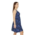thumbnail image 4 of Women Diwali Denim Print Skater Dress, Denim Print Poly-Span Dress - 46, 4 of 6
