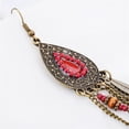 thumbnail image 5 of Bohemian Leaves Rice Beads Tassel Drop Earrings.Vintage Long Chain Tassel Dangle Earrings Indian Style Jewelry Gifts for Women, 5 of 5