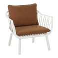 thumbnail image 2 of GDF Studio Luciane Outdoor Patio Club Chairs with Cushions, White+Red, Set of 2, 2 of 11