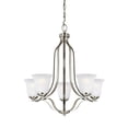 thumbnail image 2 of Sea Gull Lighting - Emmons - 100W Five Light Chandelier Brushed Nickel, 2 of 2