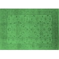 thumbnail image 1 of Ahgly Company Indoor Rectangle Oriental Emerald Green Industrial Area Rugs, 5' x 7', 1 of 4