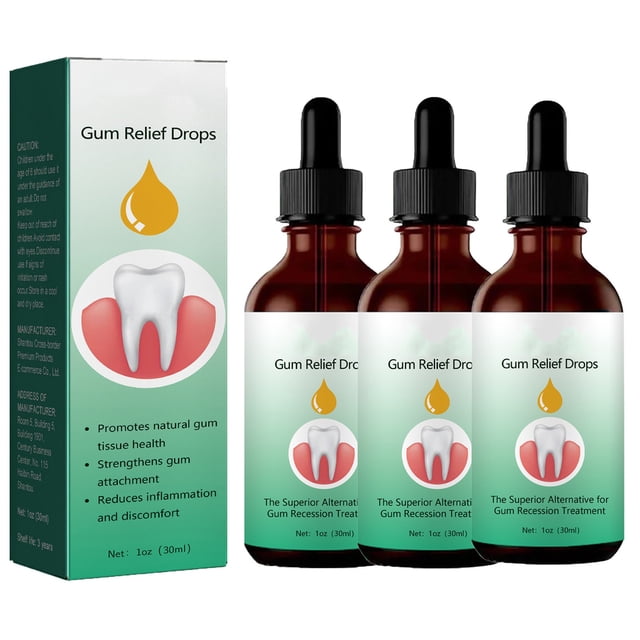 Limpie las gotas de crecimiento de DentiZen, encías para encías retraídas, extracción de aceite para dientes y encías, rejuvenezca sus encías con facilidad-30ml