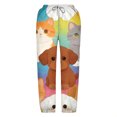 thumbnail image 4 of Ruyang Toddlers Cute Animal Print Pants Summer Elastic Waist Baggy Casual Pants Outdoor Jogger Trousers with Pockets, 4 of 5