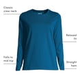 thumbnail image 4 of Lands' End Women's Relaxed Supima Cotton Long Sleeve Crew Neck T-Shirt, 4 of 6