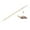 B, variant on Wooden Handle Cat Teaser Stick 15.75x1.57in | Elastic Rope Interactive Toy with Feathers & Bells | Cotton-Linen Cloth Cat Teasing Stick for Indoor Cats (Multicolor 0.06lb)