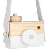 ISHANTECH Wooden Mini Camera Toy (White)