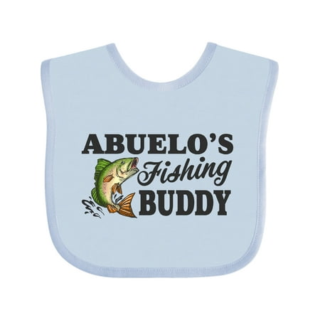 

Inktastic Abuelo s Fishing Buddy Gift Baby Boy Bib
