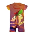 thumbnail image 6 of Phineas And Ferb Baby Romper Short Sleeve Bodysuits Soft Rompers Summer Clothes One-Piece Jumpsuits Outfits 18-24M, 6 of 8