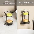 thumbnail image 6 of NiHome 2-Tier Soap Holder with Efficient Drainage, Shampoo Bar Holder, Bathroom Soap Holder for Shower, Shower Soap Holder with Durable Rust-Free Finish (Black), 6 of 8