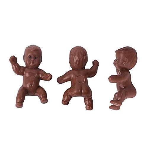 JUXINDA 1.2" King Cake Babies Mini bebés de plástico para Baby Shower Ice Cube Game Party JUXINGDAZYF JUXINGDAZYF