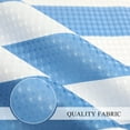 thumbnail image 4 of Striped Geometric Pattern Bathroom Curtains, Ombre Shower Curtain, Waterproof Shower Curtain Liner with 12 Hooks, Machine Washable (36" W x 72" L, White Blue), 4 of 6