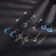 thumbnail image 5 of Kit para hacer aretes de luna y estrella esmaltados con 48 colgantes de aleación de zinc esmaltados, ganchos y anillos de salto., 5 of 7