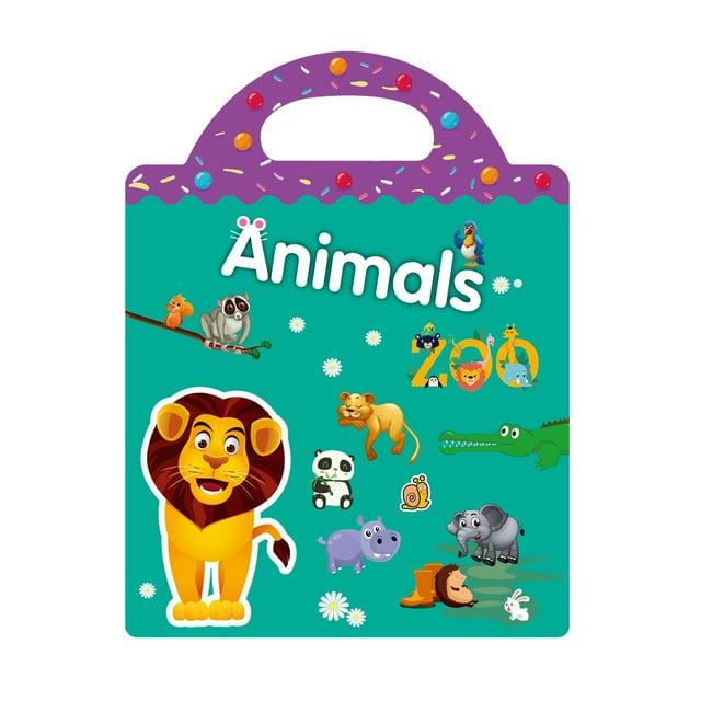 Maoww Sticker Book Toy Set Children Learning Training Playthings Cartoon Style Reusable Stickers Toys Kit Educational Plaything Prop Type 3