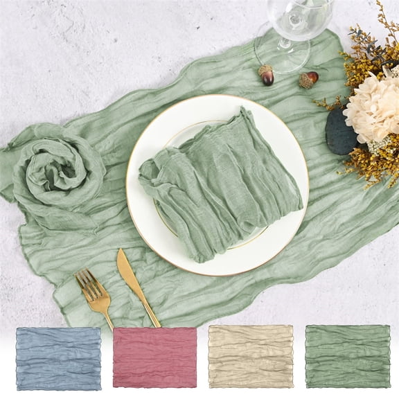 Nkmbld Placemats Set of 6, Bohemian Gauze Cheese Napkins Soft Place Mats Decorative Cloth for Kitchen Dining Party Wedding Holiday Decorations