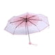 thumbnail image 3 of 1 paraguas plegable transparente de moda con diseño de princesa en flor de cerezo, color rosa, 3 of 15