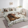 thumbnail image 3 of Homewish Boho Texas Stars 7pcs Bedding Comforter Set,Rustic Cowboy Boots Queen Bedding Sets,Gray Brown Queen Sheet Sets For Girls Boys,Ultra Soft Home Decor Reversible, 3 of 8