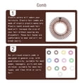 thumbnail image 2 of sweethay Diamantes de imitación entrelazados con dientes circulares completos, peine elástico, peine circular de cristal Flexible, diadema, Type3 NO3, 2 of 6