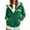 Green, variant on Bibifish Womens Hoodie Cozy Fleece Lined California Letter Print Full Zip Up Drawstring Hoodie Jacket With Pocket Warm Cozy Casual Stylish Hoodie