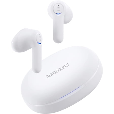 2024 Bluetooth 5.1 Noise Cancelling Earbuds Wireless Sport Earphones Mic Builtin,Wireless Earbuds,4 Mics Call Noise Cancelling Headphones Wireless Charging Case (white)