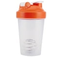 thumbnail image 2 of Botella de batido de 400ML, botella de proteína de plástico, hervidor de agua para Fitness, taza deportiva sin BPA, naranja, 2 of 14