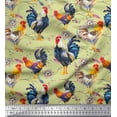 thumbnail image 1 of Soimoi Cotton Poplin Fabric Eggs,Nest & Hen Bird Print Fabric by the Yard 42 Inch Wide, 1 of 1