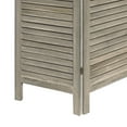 thumbnail image 2 of Wooden 3 Panel Shutter Screen with Fitted Slats, Gray - Saltoro Sherpi, 2 of 3