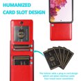 thumbnail image 4 of Mantto For Samsung S20 FE Case, Luxury Durable Shockproof Wallet Card Slots Case with Card Holder Pocket Back,PU Leather Kickstand Back Flip Cover For Samsung Galaxy S20 FE - Red, 4 of 7