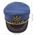 thumbnail image 2 of OUNONA Yacht Captain Hat 1Set Classic Design For Men And Women Versatile Use In Summer Beach Outings, 2 of 8