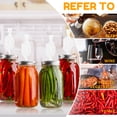 thumbnail image 5 of 4Pcs Fermentation Kit Reusable Mason Jar Fermentation Kit Good Sealing Fermentation Lids Kit with Silicone Ring Rustproof Detachable 4 Fermentation Lids 4 Airlocks for Sauerkraut Pickle Hot Sauce, 5 of 6