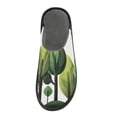 thumbnail image 3 of IAUYY Memory Foam House Slippers Suitable for Both Men and Women. Comfortable, Anti-Slip Plush Flat-Bottomed Slippers The Best Holiday Gift Green Tree Collage, 3 of 9