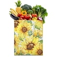 thumbnail image 1 of Country Chic Sunflower Print Reusable Shopping Bag - Foldable & Large Capacity Tote for Parents, 1 of 6