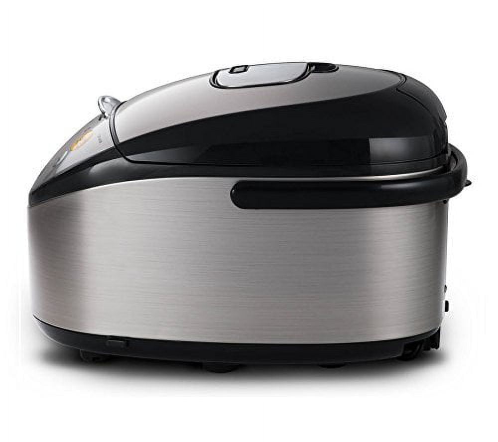 TIGER 10 CUP ELECTRIC RICE COOKER WARMER. KEEP WARM A MAXIMUM OF 12 HOURS.  INCLUDES STEAM BASKET, SPATULA, AND RICE MEASURING CUP. 