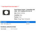 thumbnail image 2 of Front Exhaust Gasket - Compatible with 2006 - 2011 Cadillac DTS 4.6L V8 2007 2008 2009 2010, 2 of 2