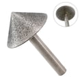 thumbnail image 3 of Electroplated Diamond Cone Chamfer Grinding Head Stone Glass Chamfering 30Mm, 3 of 8
